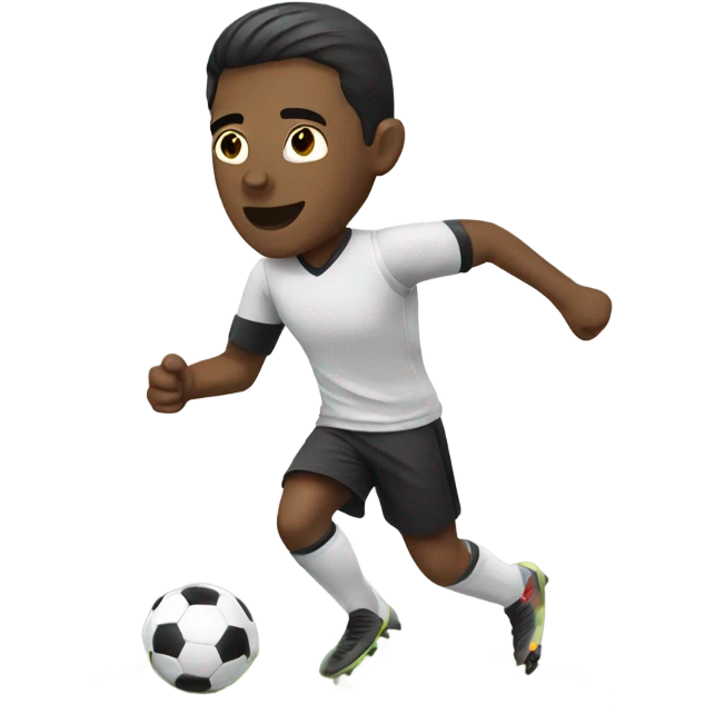 Man playing soccer emoji