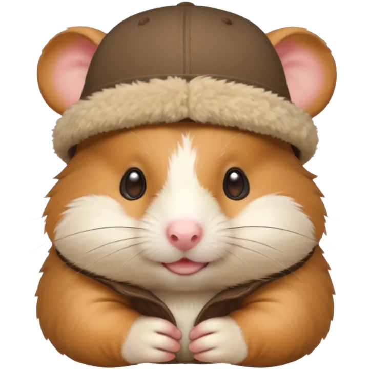 hat-wearing hamster emoji
