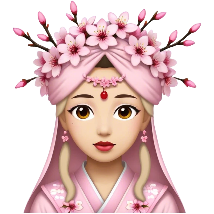 Cherry Blossom Headdress emoji