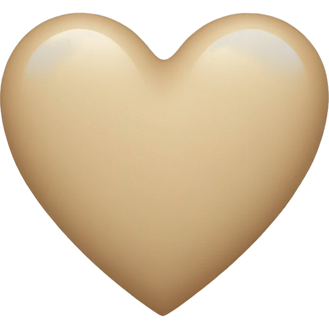 Beige heart  emoji