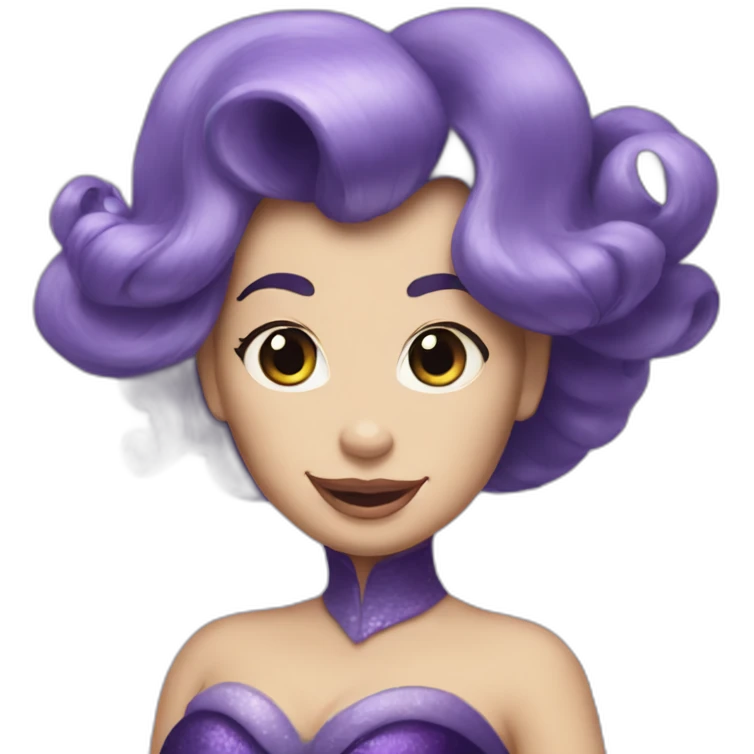 ursula, little mermaid emoji