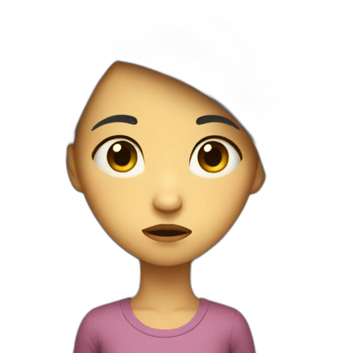 sad girl emoji