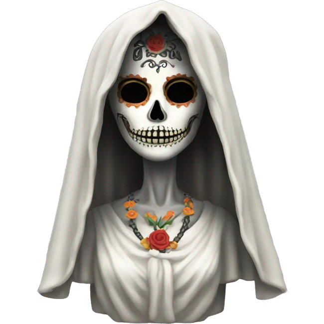 The statue of Santa Muerta, Goddess of Death.  emoji