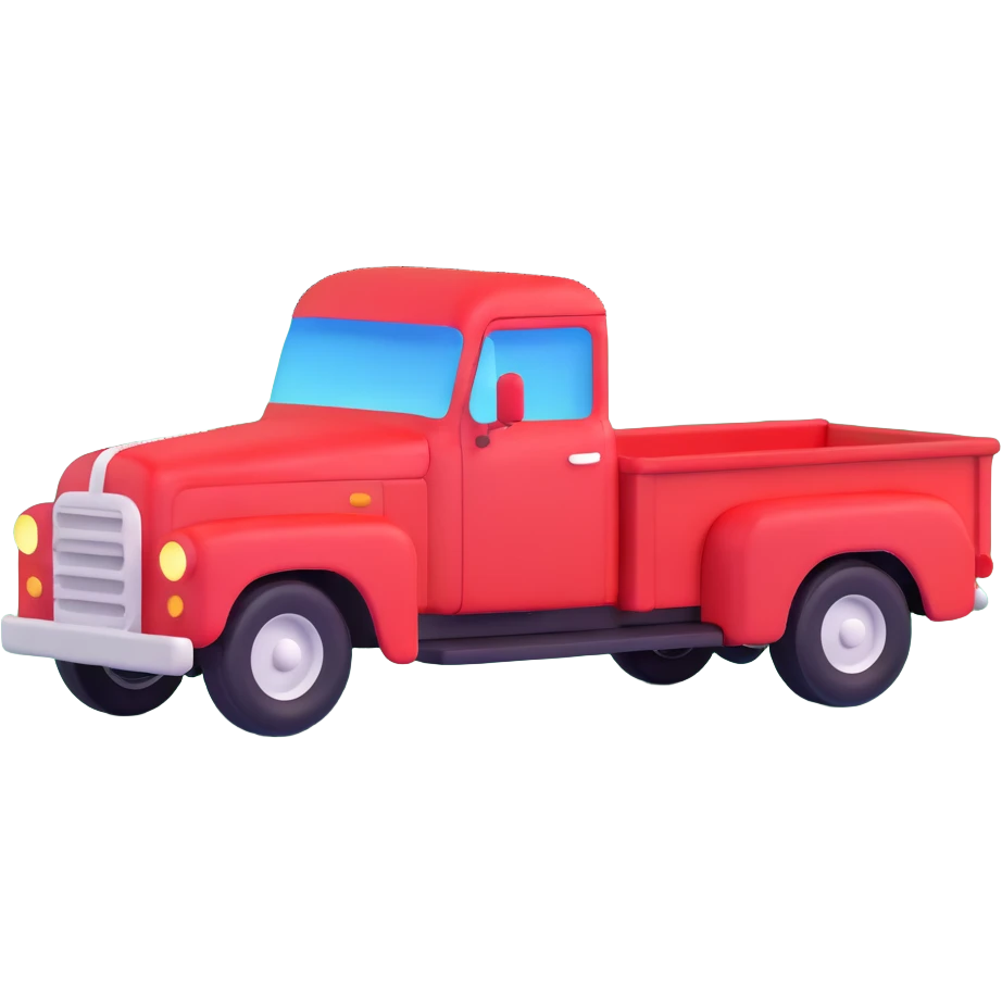 red truck emoji