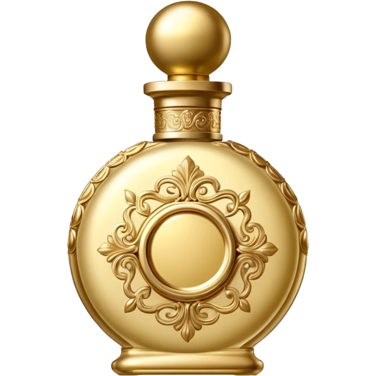 bottle of perfume gold exquisite large takes all the space

 emoji