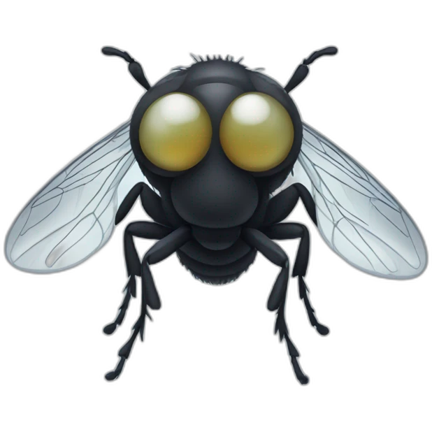 A fly with big eyes emoji