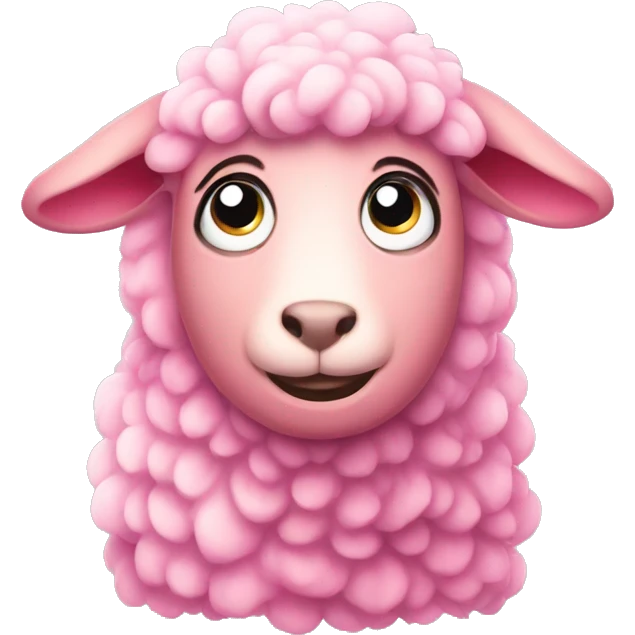 pink sheep emotions emoji