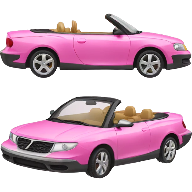 Pink convertible emoji