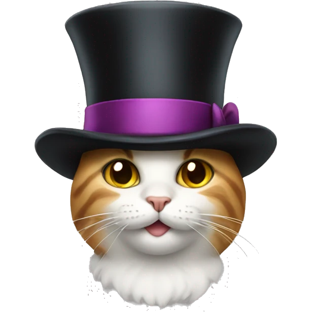 cat with top hat emoji