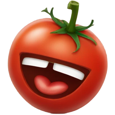A tomato with lips  emoji