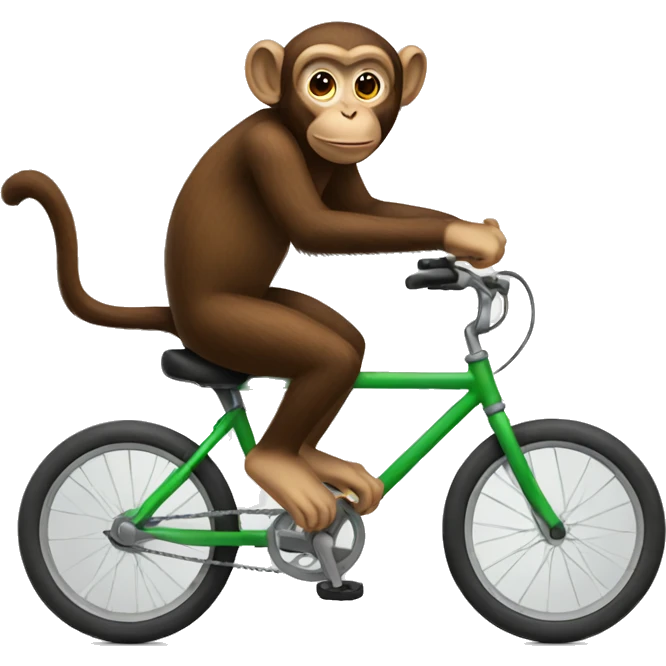 monkey riding a bike emoji