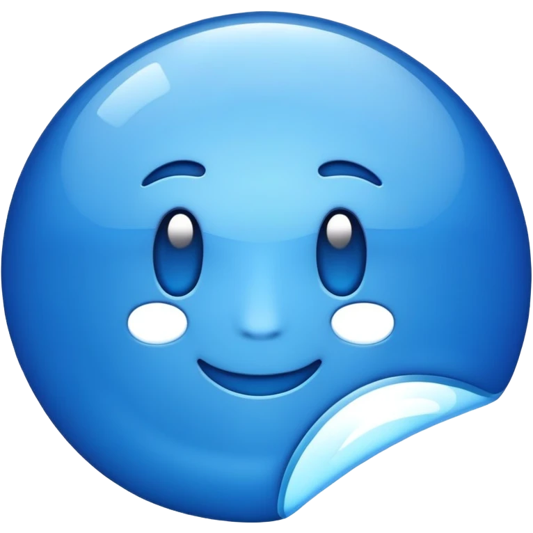 Bleu vinyl  emoji