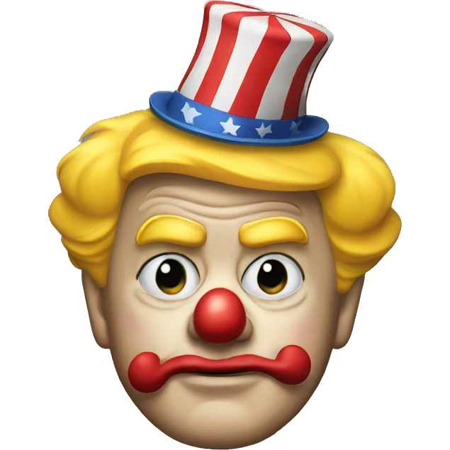 Donald trump as clown emoji
