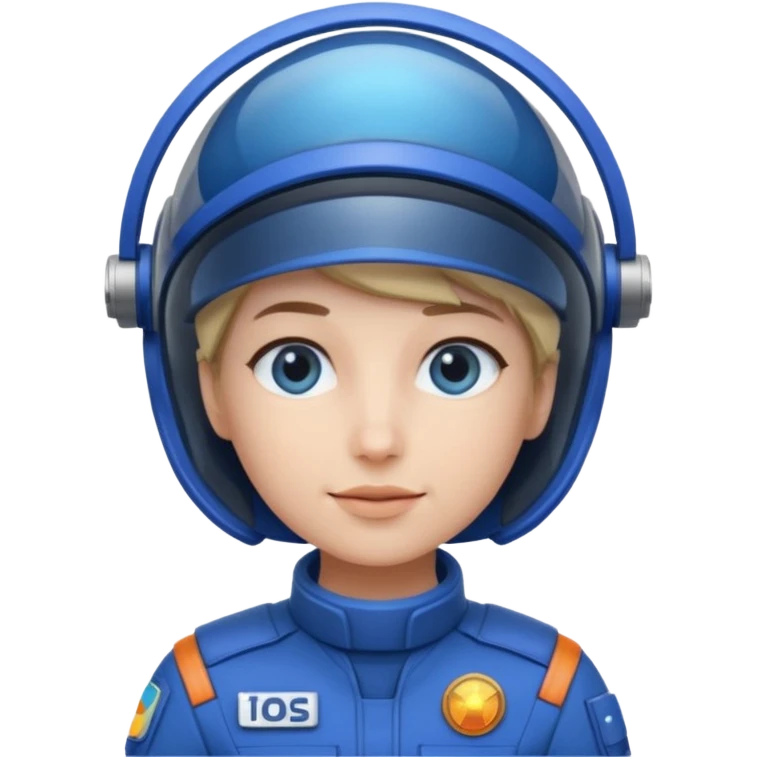 Blue-visor space mechanic emoji