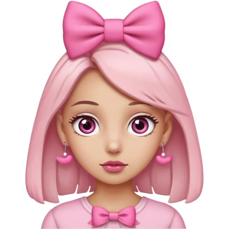 Show her body,make her eyes smaller,the fucking bow ok her ear. emoji