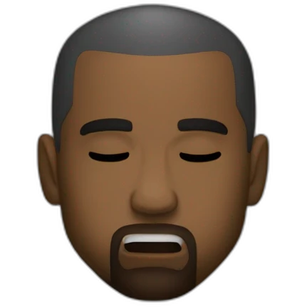kanye west qui dort emoji