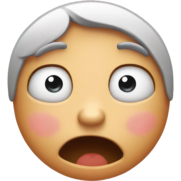 Shocked blushing face  emoji