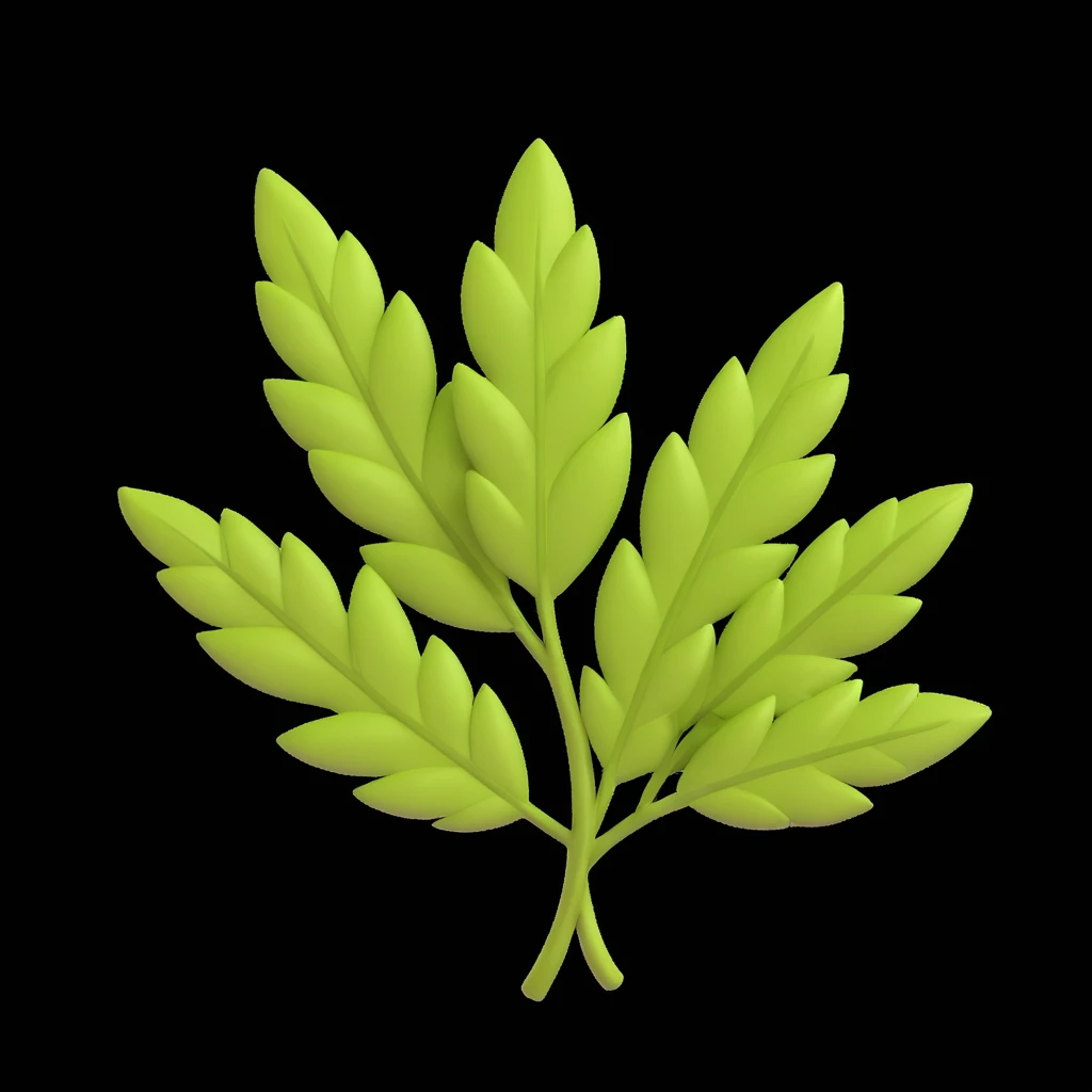 Лавровий лист accent background  emoji