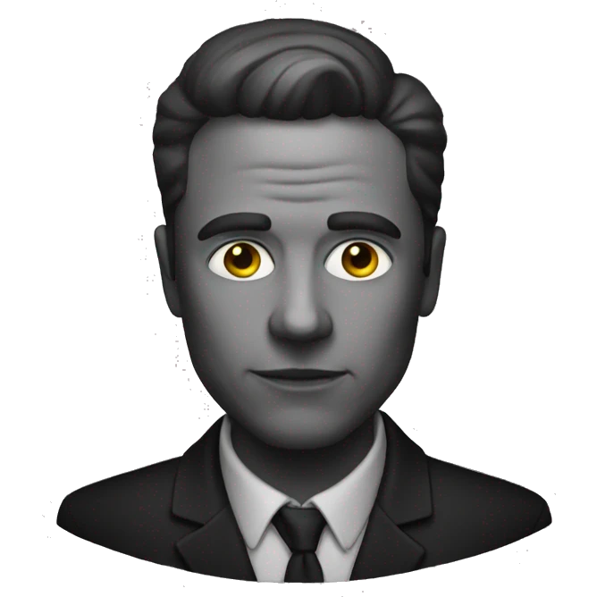Main noir emoji