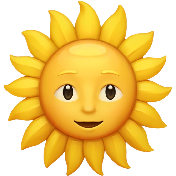 Sun with good morning text emoji