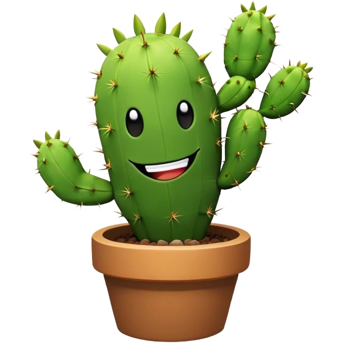 Spike character from Brawl Stars, a cactus with a smiley face emoji