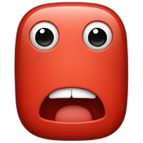red iphone emoji