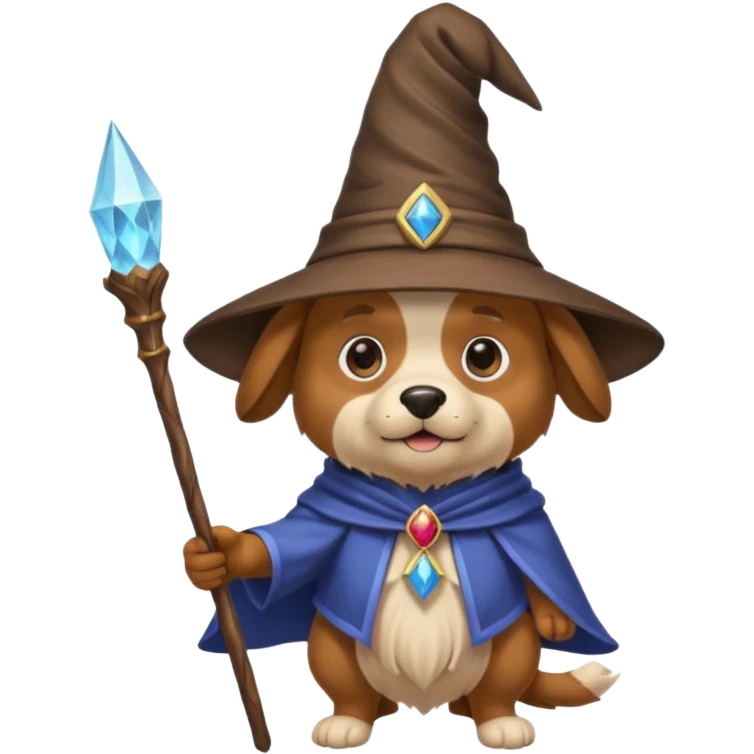 Dog wizard emoji