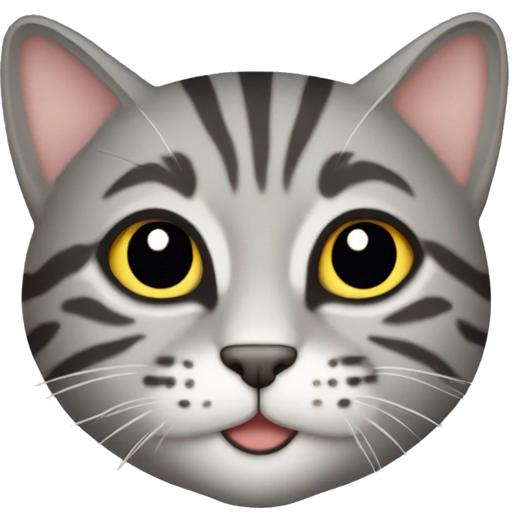 gray tabby cat  emoji