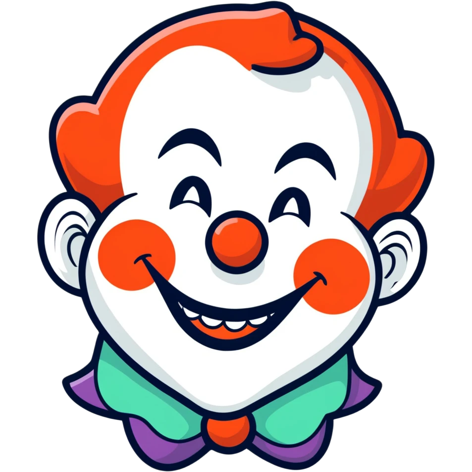 Clown laughing  emoji