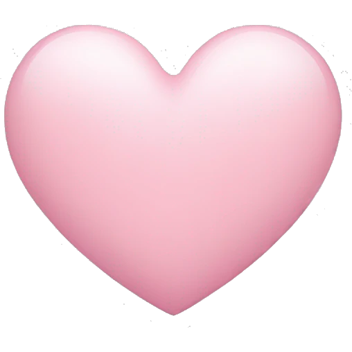 light pink heart emoji