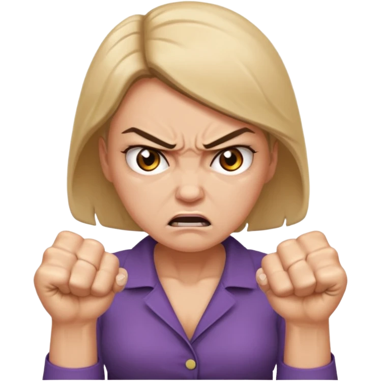 very angry woman emoji