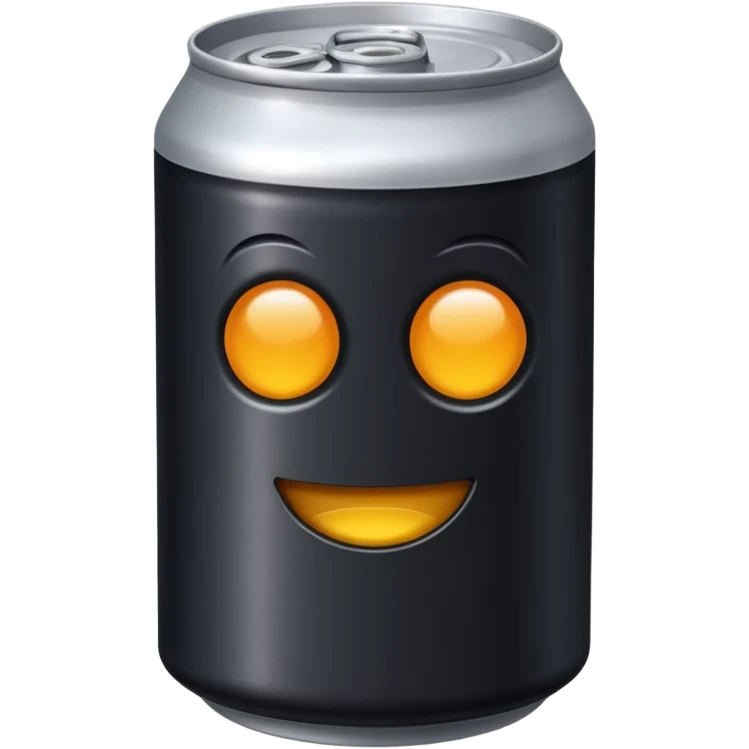 Black drink can emoji