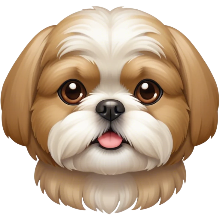 Beige and white Shih Tzu  emoji