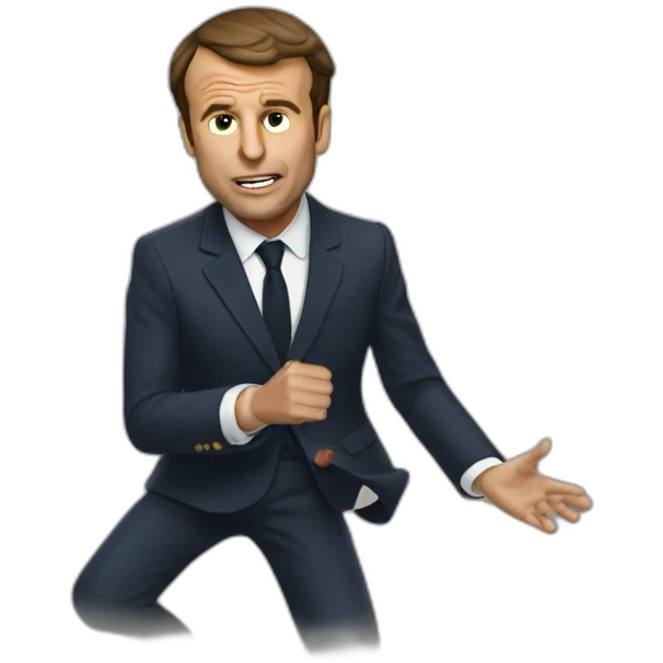 Macron qui pleur emoji
