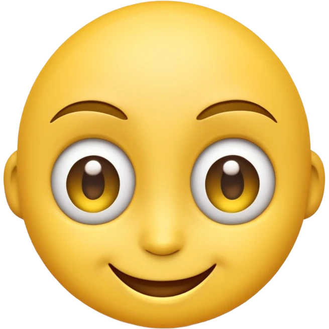 Emoji smirking with big eyes emoji