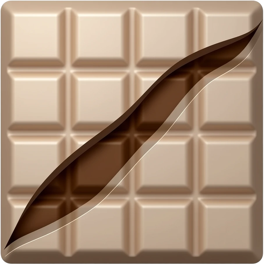 tablette de chocolat de Dubaï emoji