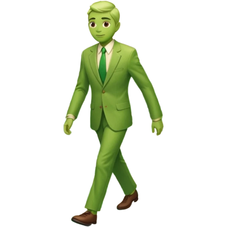 Green walking man, Crosswalk Lights. emoji
