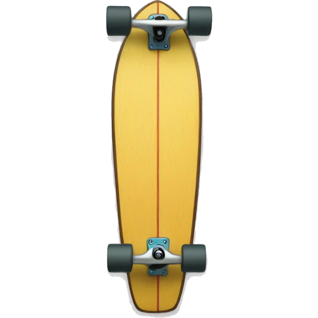 longboard with wave graphic emoji