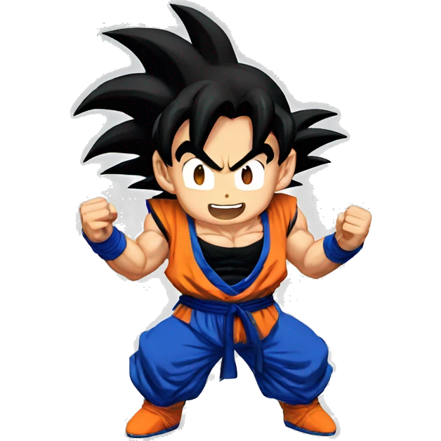 Goku sin músculos  emoji