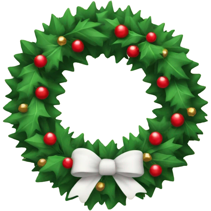 Cristmas wreath  emoji