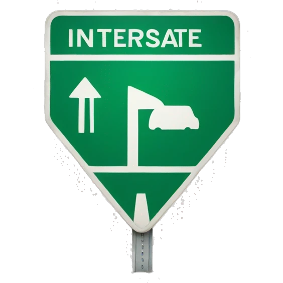 interstate sign emoji