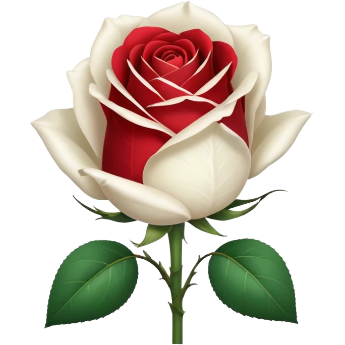 singe white rose emoji