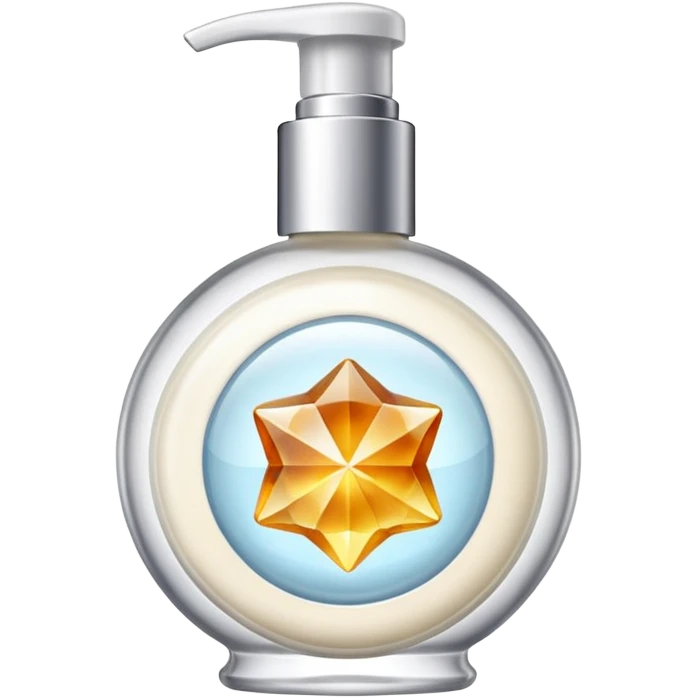 body cream cristal bottle emoji