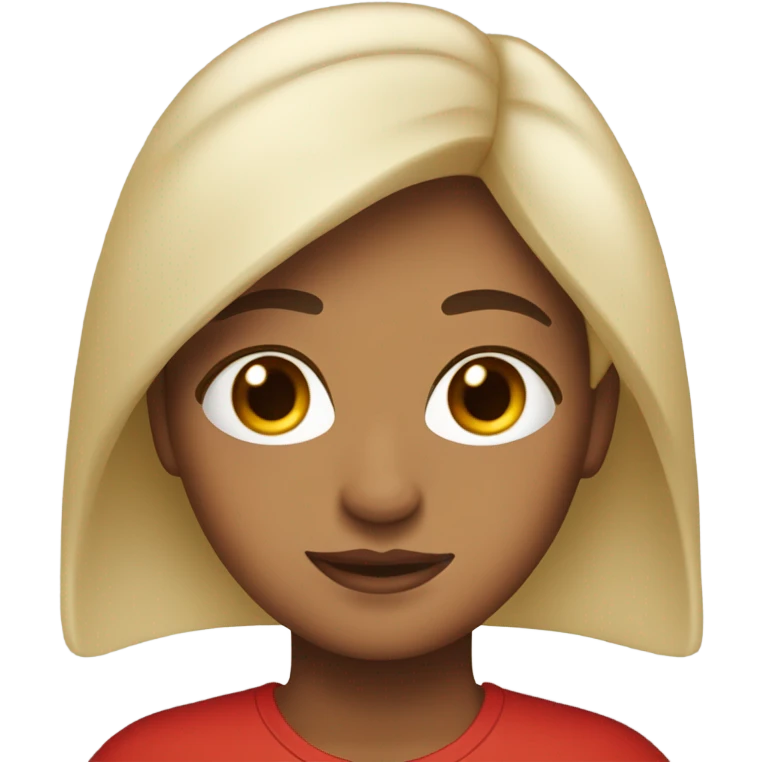 cabello rojo y ojos marrones piel blanca  emoji