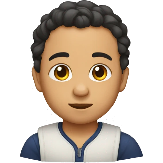 Bebé haciendo puchero emoji