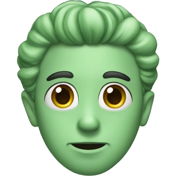 Sage green hearts emoji