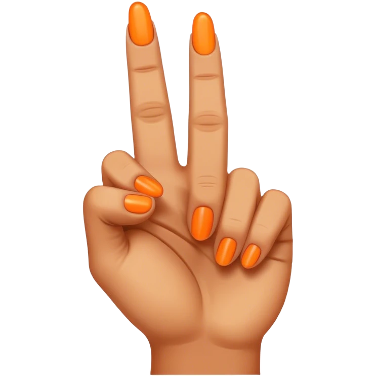 orange middle finger  emoji