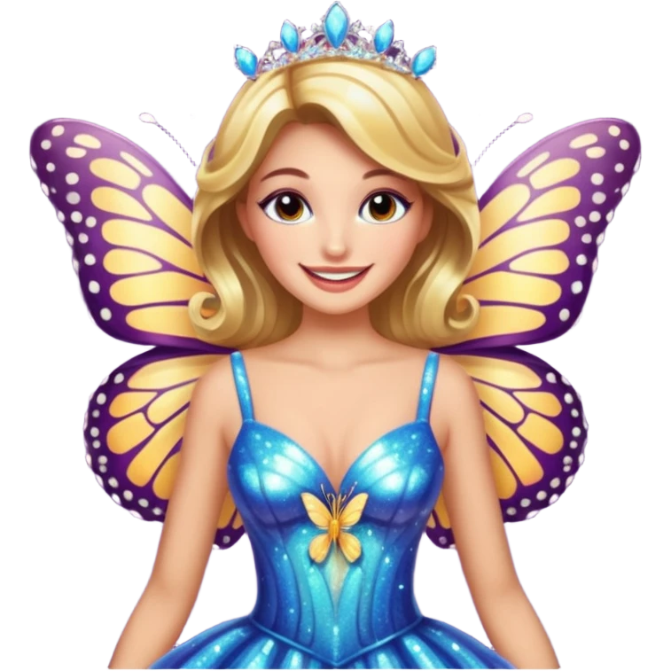 the miss  pageant butterfly dress winner lady emoji
