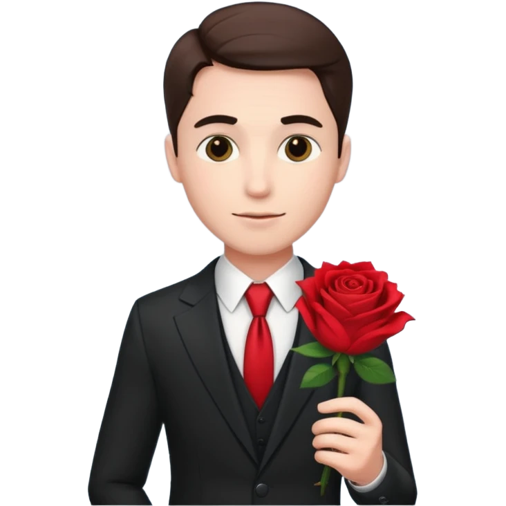 the godfather, classic suit and rose emoji