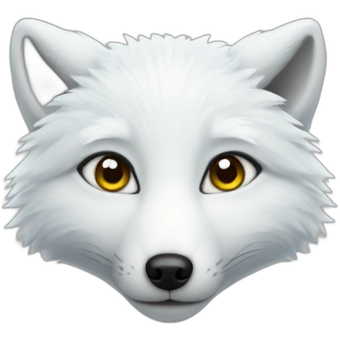 Arctic fox emoji